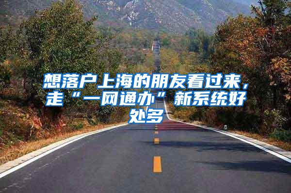 想落户上海的朋友看过来，走“一网通办”新系统好处多