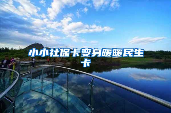 小小社保卡变身暖暖民生卡