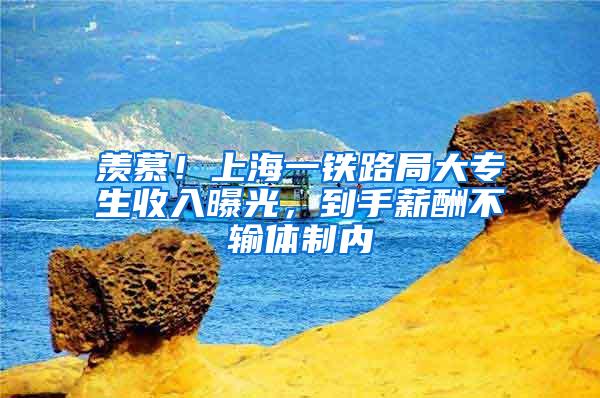 羡慕！上海一铁路局大专生收入曝光，到手薪酬不输体制内