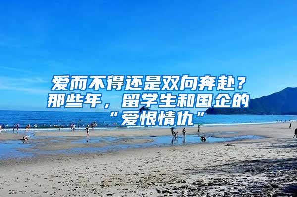 爱而不得还是双向奔赴？那些年，留学生和国企的“爱恨情仇”