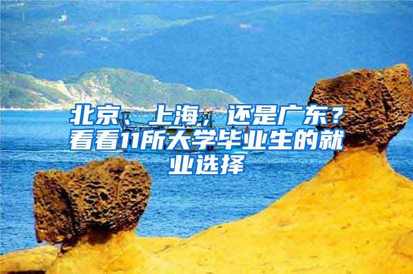 北京、上海，还是广东？看看11所大学毕业生的就业选择