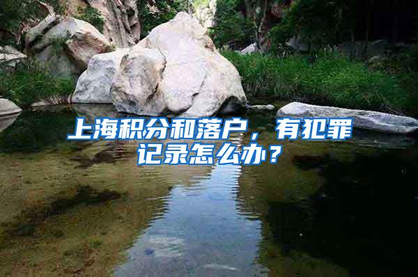 上海积分和落户，有犯罪记录怎么办？