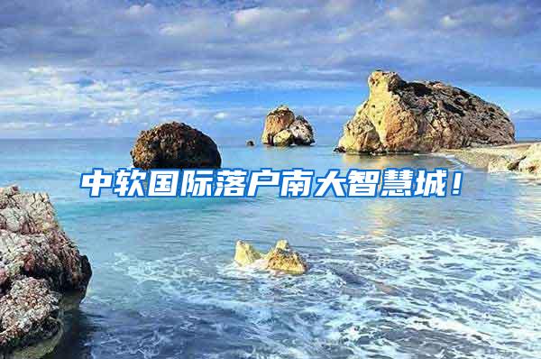 中软国际落户南大智慧城！