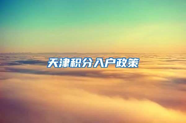天津积分入户政策