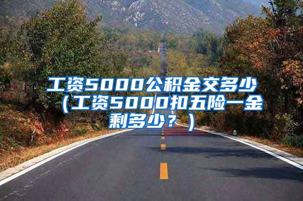 工资5000公积金交多少（工资5000扣五险一金剩多少？）
