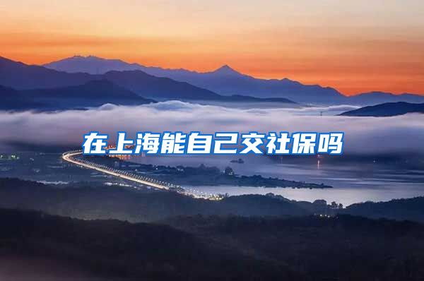 在上海能自己交社保吗