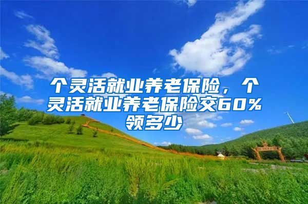 个灵活就业养老保险，个灵活就业养老保险交60%领多少