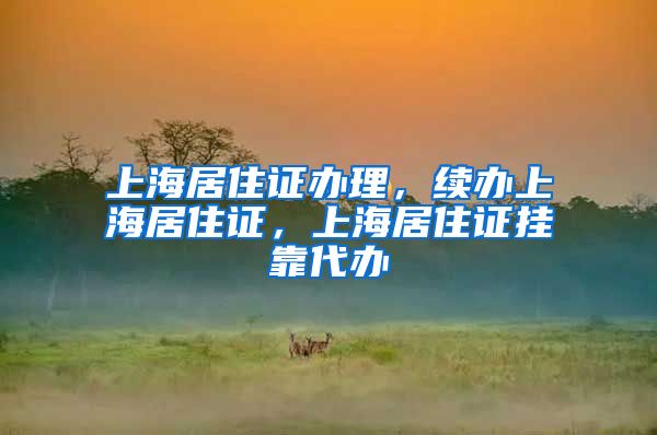 上海居住证办理，续办上海居住证，上海居住证挂靠代办