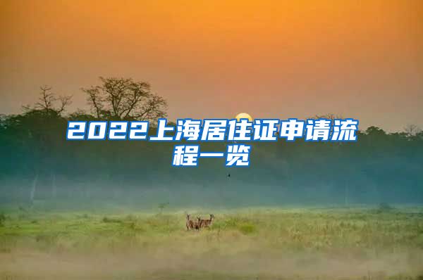 2022上海居住证申请流程一览