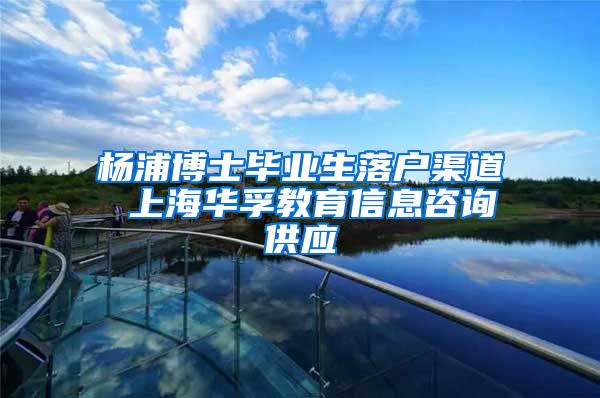 杨浦博士毕业生落户渠道 上海华孚教育信息咨询供应