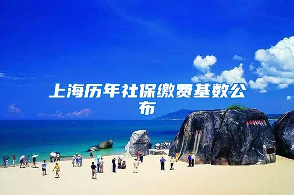上海历年社保缴费基数公布
