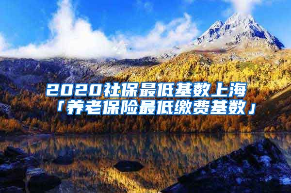 2020社保最低基数上海「养老保险最低缴费基数」