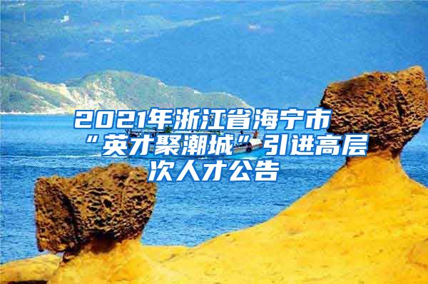 2021年浙江省海宁市“英才聚潮城”引进高层次人才公告