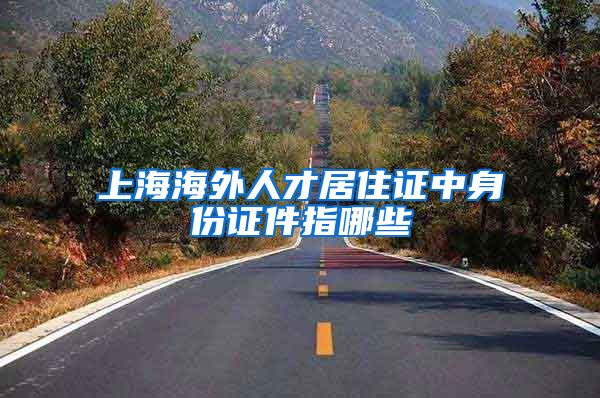 上海海外人才居住证中身份证件指哪些