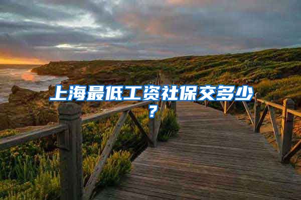 上海最低工资社保交多少？