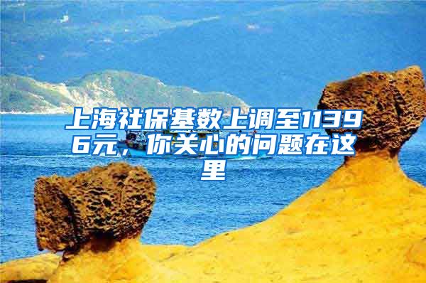 上海社保基数上调至11396元，你关心的问题在这里