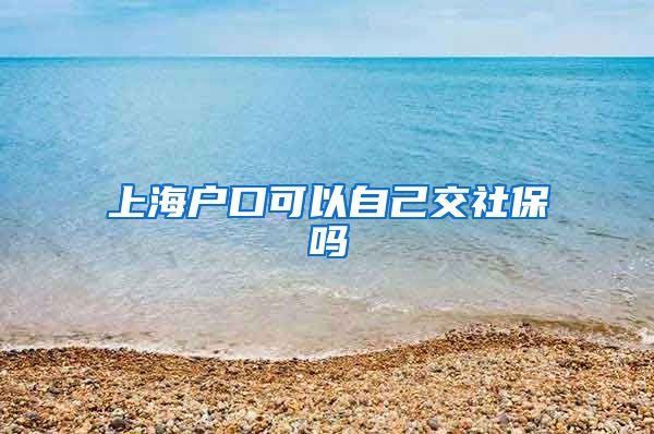 上海户口可以自己交社保吗