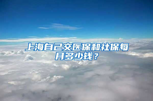 上海自己交医保和社保每月多少钱？