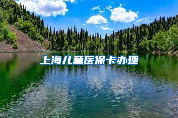 上海儿童医保卡办理