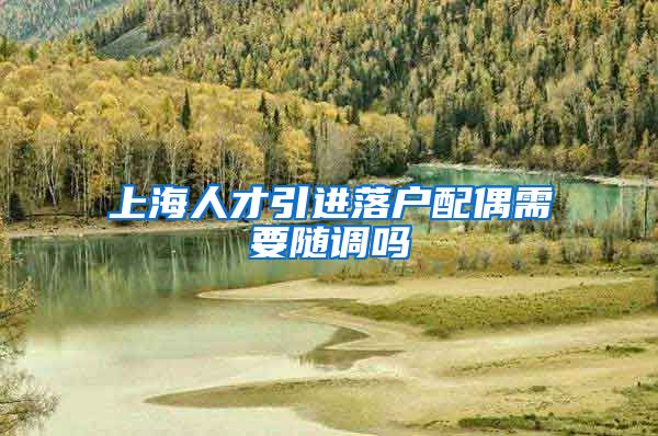 上海人才引进落户配偶需要随调吗