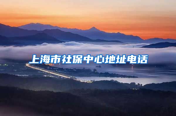 上海市社保中心地址电话