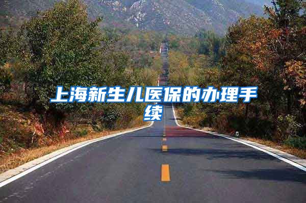 上海新生儿医保的办理手续