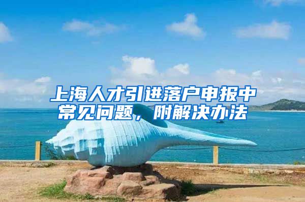 上海人才引进落户申报中常见问题，附解决办法