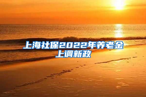 上海社保2022年养老金上调新政
