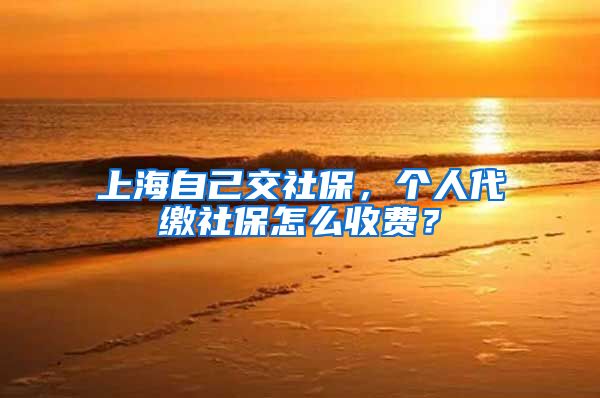 上海自己交社保，个人代缴社保怎么收费？