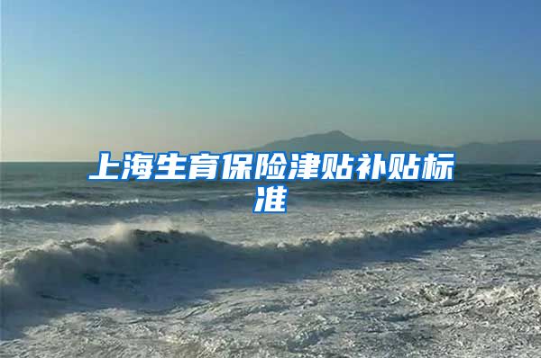 上海生育保险津贴补贴标准