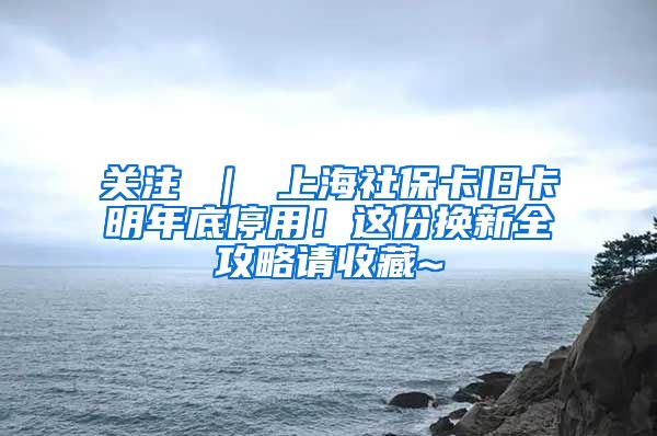 关注 ｜ 上海社保卡旧卡明年底停用！这份换新全攻略请收藏~