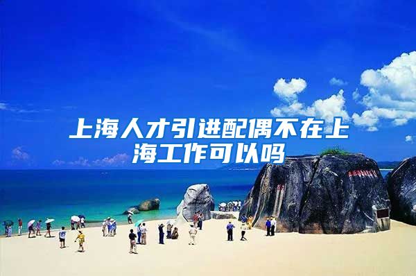 上海人才引进配偶不在上海工作可以吗