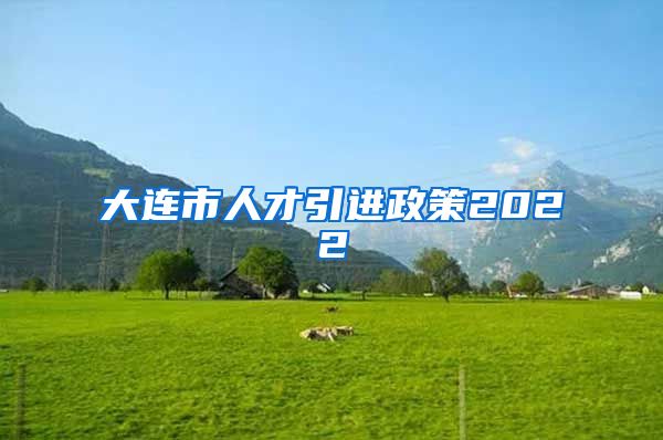 大连市人才引进政策2022