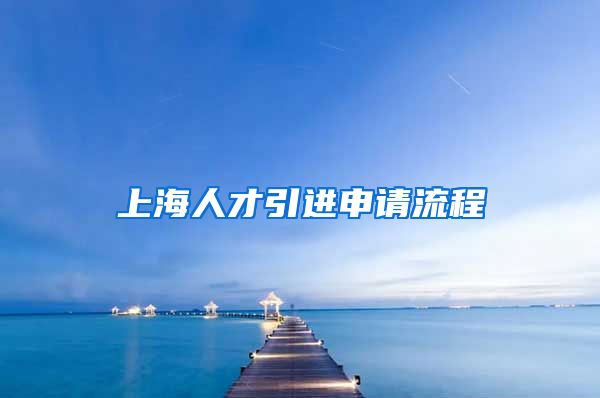 上海人才引进申请流程