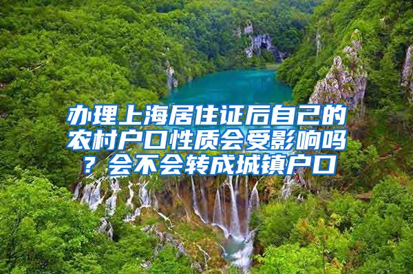 办理上海居住证后自己的农村户口性质会受影响吗？会不会转成城镇户口