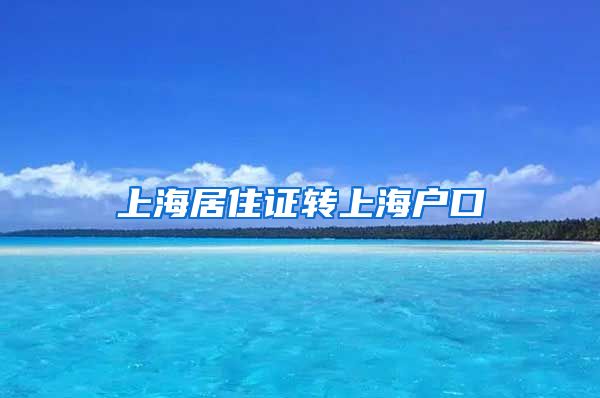 上海居住证转上海户口