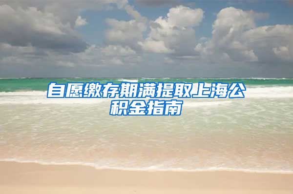 自愿缴存期满提取上海公积金指南
