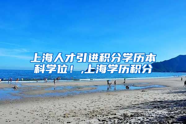 上海人才引进积分学历本科学位！,上海学历积分