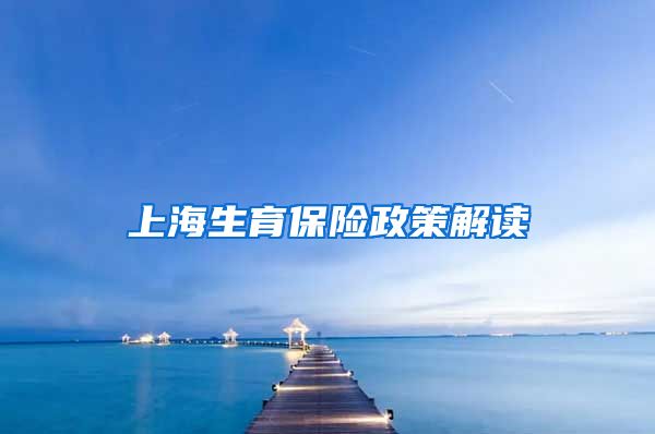 上海生育保险政策解读