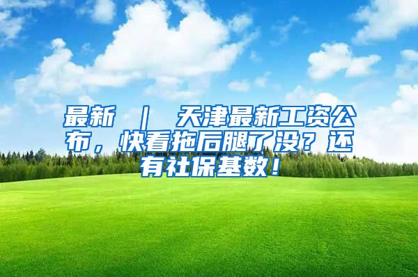 最新 ｜ 天津最新工资公布，快看拖后腿了没？还有社保基数！