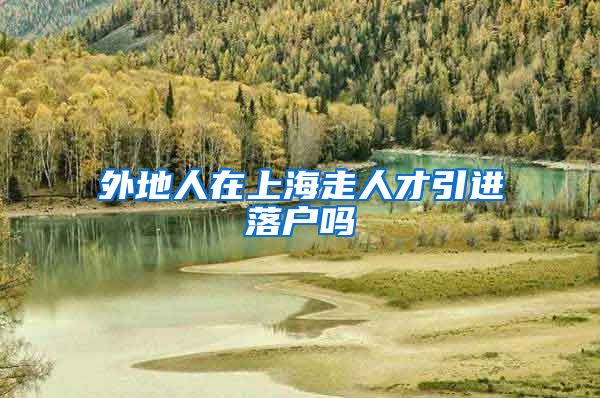 外地人在上海走人才引进落户吗