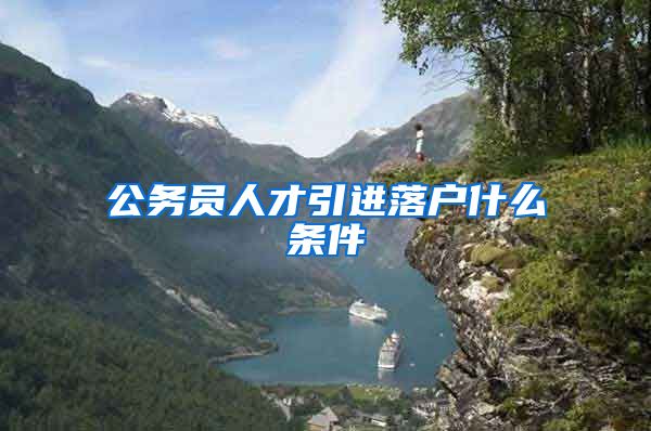 公务员人才引进落户什么条件