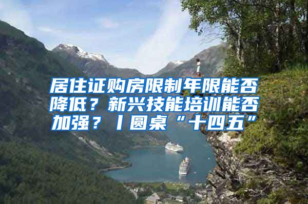 居住证购房限制年限能否降低？新兴技能培训能否加强？丨圆桌“十四五”