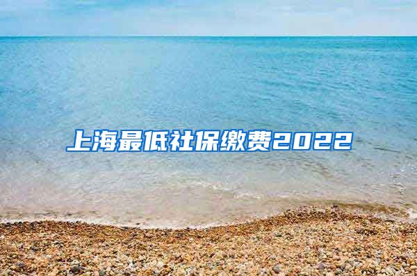 上海最低社保缴费2022