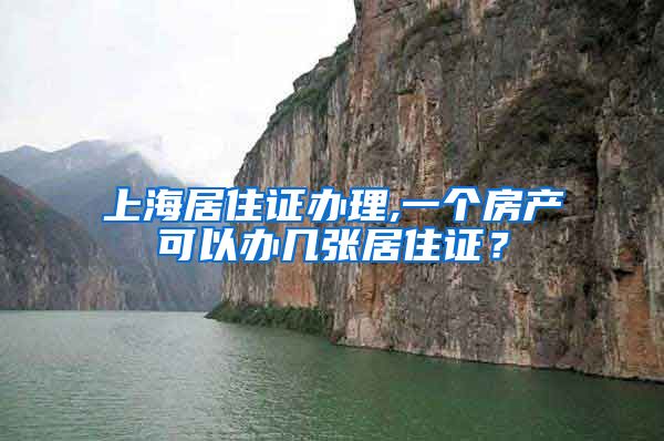 上海居住证办理,一个房产可以办几张居住证？