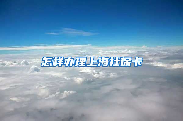 怎样办理上海社保卡