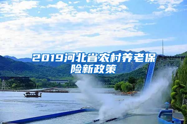 2019河北省农村养老保险新政策