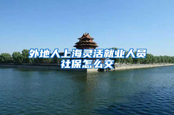 外地人上海灵活就业人员社保怎么交