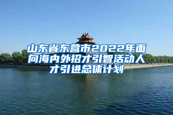 山东省东营市2022年面向海内外招才引智活动人才引进总体计划