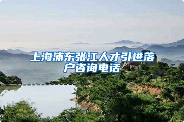 上海浦东张江人才引进落户咨询电话
